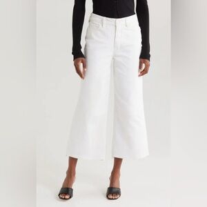 NWOT Good American Crop Palazzo Jeans